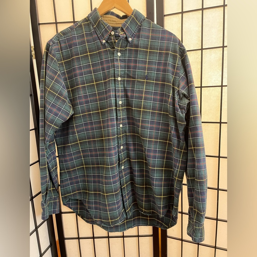 Polo Ralph Lauren Plaid Button Down Shirt Men’s Large